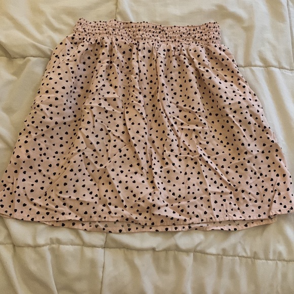 pink and black heart print skirt - Picture 2 of 3